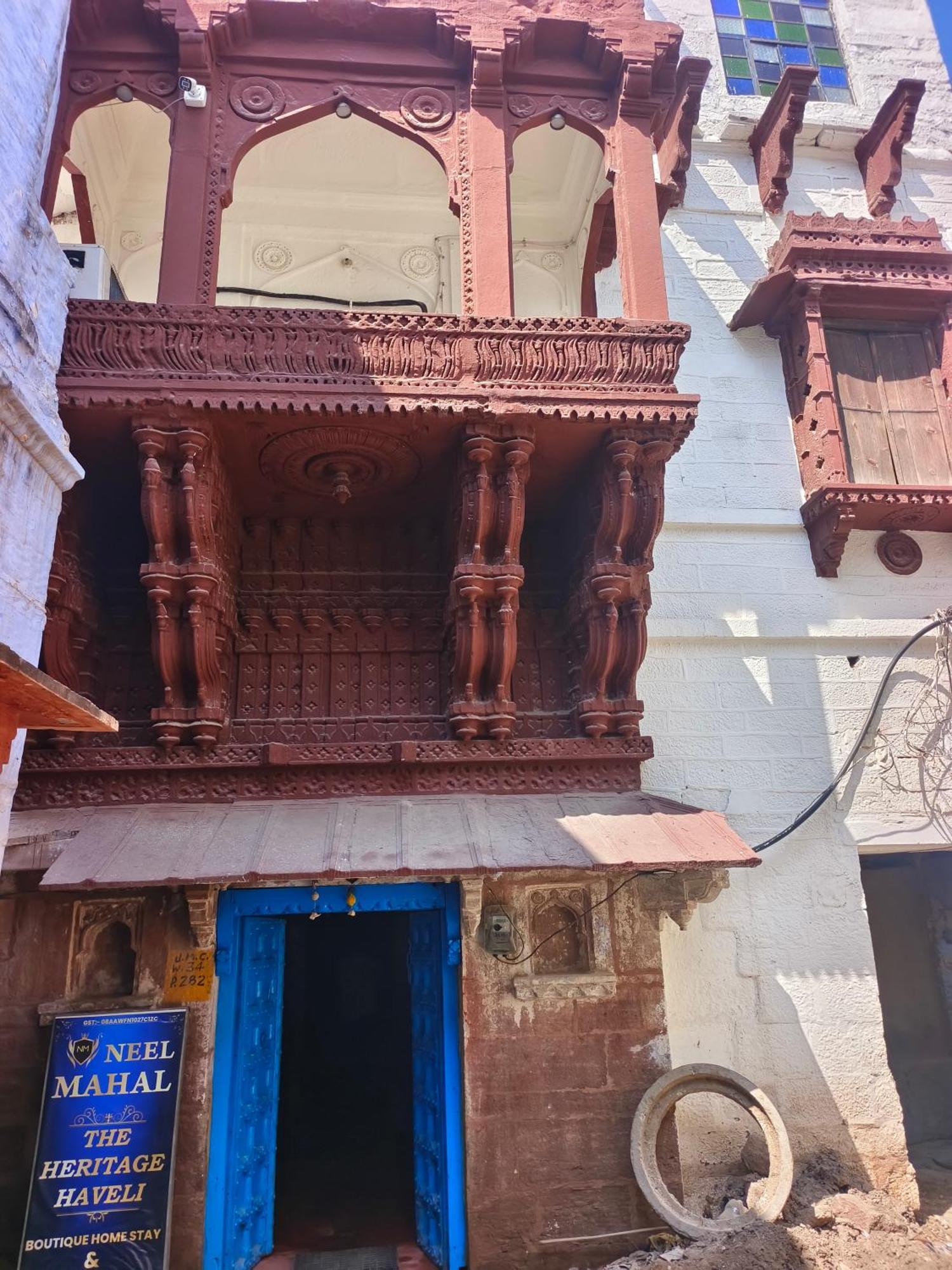 Neel Mahal The Heritage Haveli Hotel Джодпур Екстериор снимка